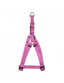 PEITORAL NYL. LISO  FÚSCIA M, 45-55CMx15MM