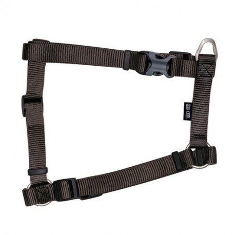 PEITORAL NYL. LISO  CARVÃO XL, 62-90CMx25MM