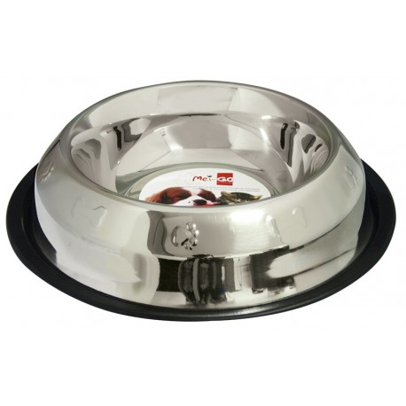 Comedouro em inox anti-derrapante 0,9L