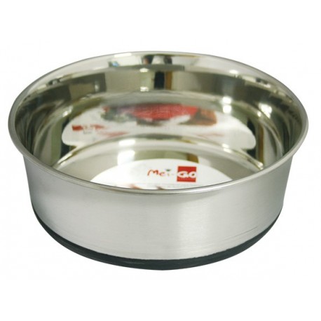 Comedouro em inox anti-derrapante super-resistente 1.65L