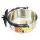 Comedouro em inox Clip para pássaros 0.30L