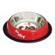 Comedouro Inox em cor verde com estampado