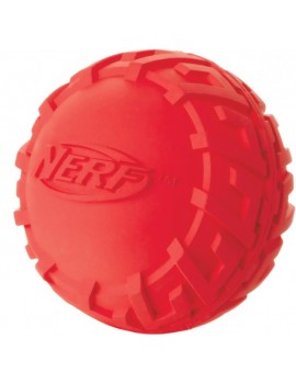 NERF TIRE SQUEAK BALL, M VERDE/VERM.