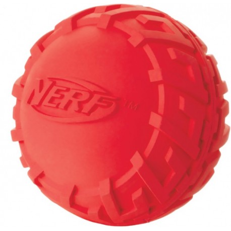 NERF TIRE SQUEAK BALL, M VERDE/VERM.