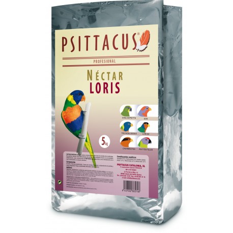LORY NECTAR SPECIFIC PSITTACUS | ALIMENTO NECTAR P/LORIS - 5KG