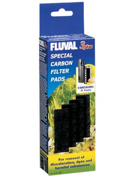 CARVAO P/FLUVAL 3 "PLUS" 4 UNID.