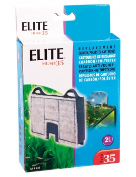 CARTUCHOS DE CARVÃO ELITE HUSH 35 | CARGAS FILTRANTES PARA FILTROS HUSH - 2UN