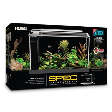 FLUVAL SPEC | AQUÁRIO NANO KIT - PRETO - 19L