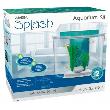 AQUÁRIO KIT MARINA | SPLASH 15 LITROS - 38.7 x 43.8 x 22.9CM