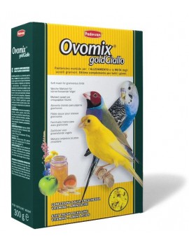 OVOMIX GOLD GIALLO | ALIMENTO COMPLEMENTAR P/AVES GRANÍVORAS - 300GR