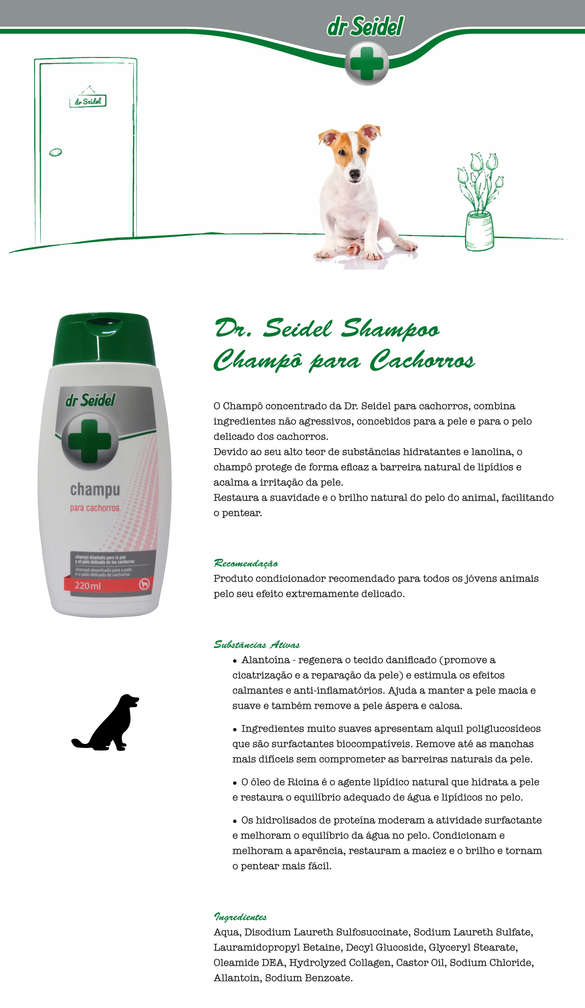 DR. SEIDEL SHAMPOO CHAMPÔ PARA CACHORROS 220ML Tropizoo